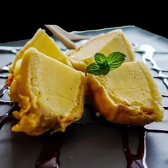 Tempura helado de chocolate